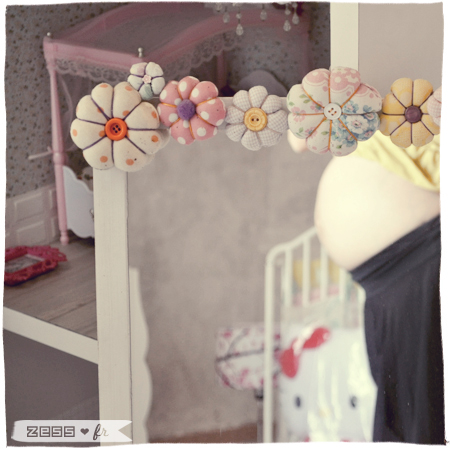 décoration chambre bébé fille vintage rétro fleuri