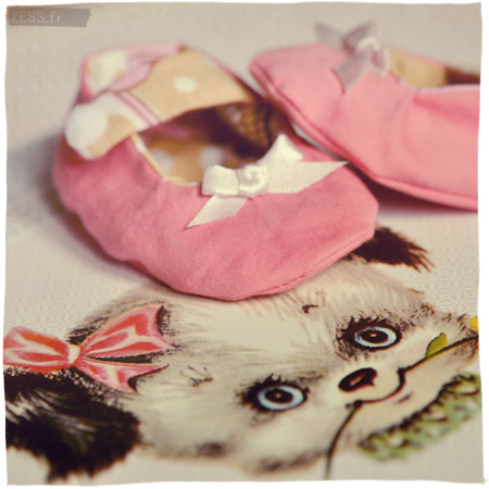 couture bébé chaussons chaussures diy handmade