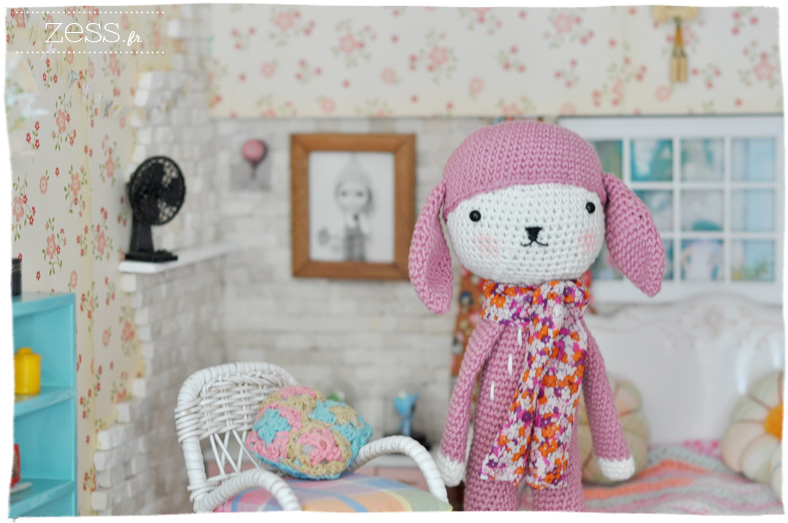 framboise doudou crochet tournicote tendre crochet dollhouse blythe poupée miniature