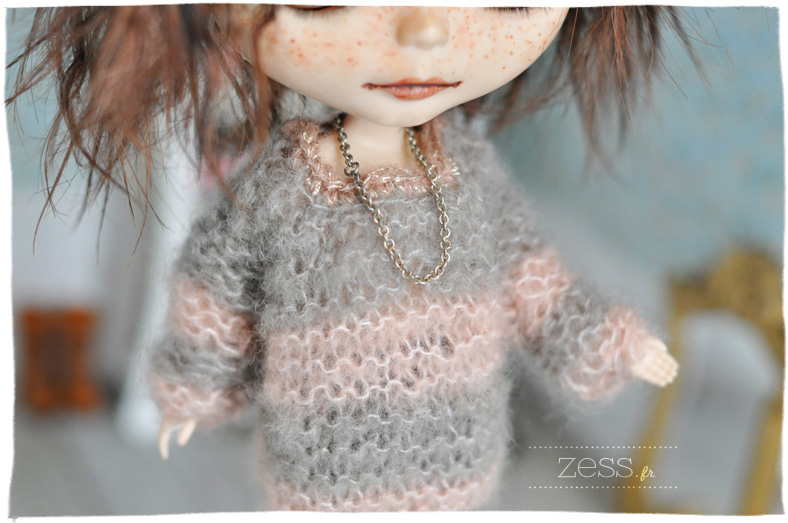 knit doll blythe jumper sweater top pattern tuto diy