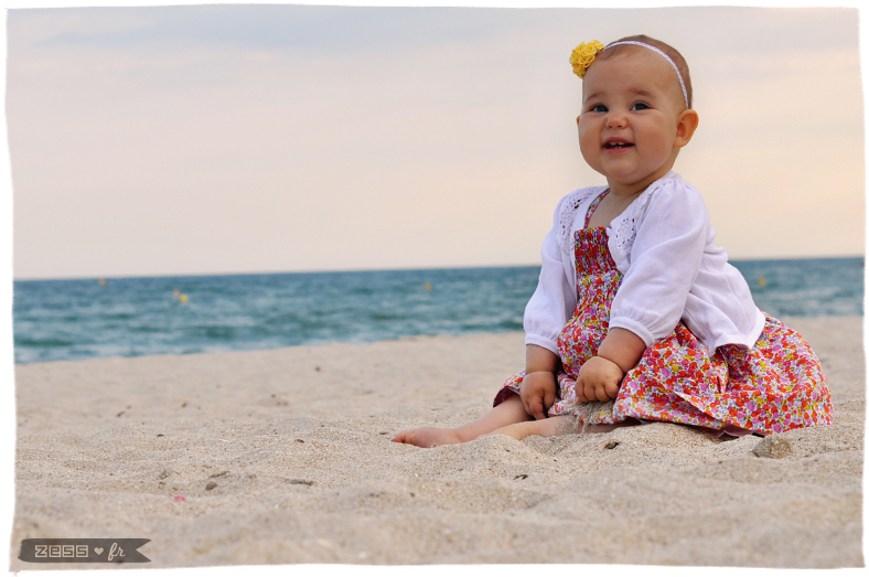 photographie bébé plage zess