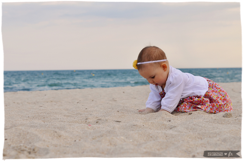 photographie bébé plage zess