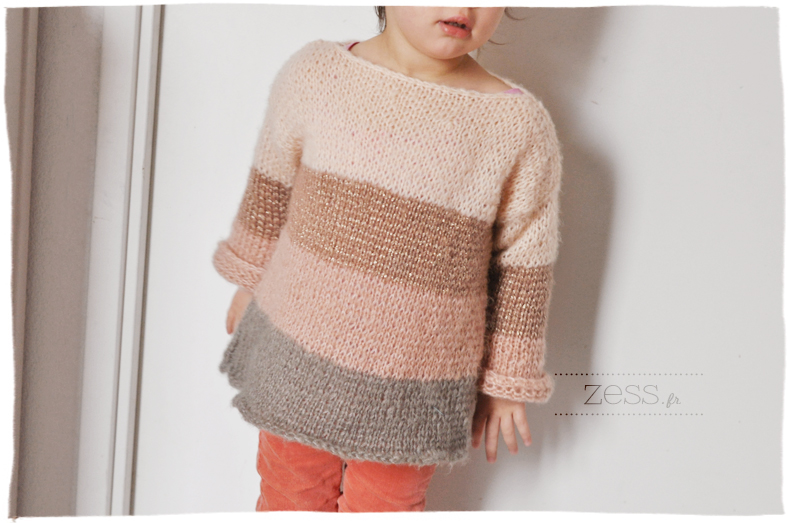 tricoter pull fillette 3 ans