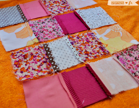 tutorial tuto doudou étiquettes couture bébé patchwork