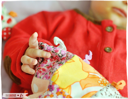 tutorial tuto doudou étiquettes couture bébé patchwork