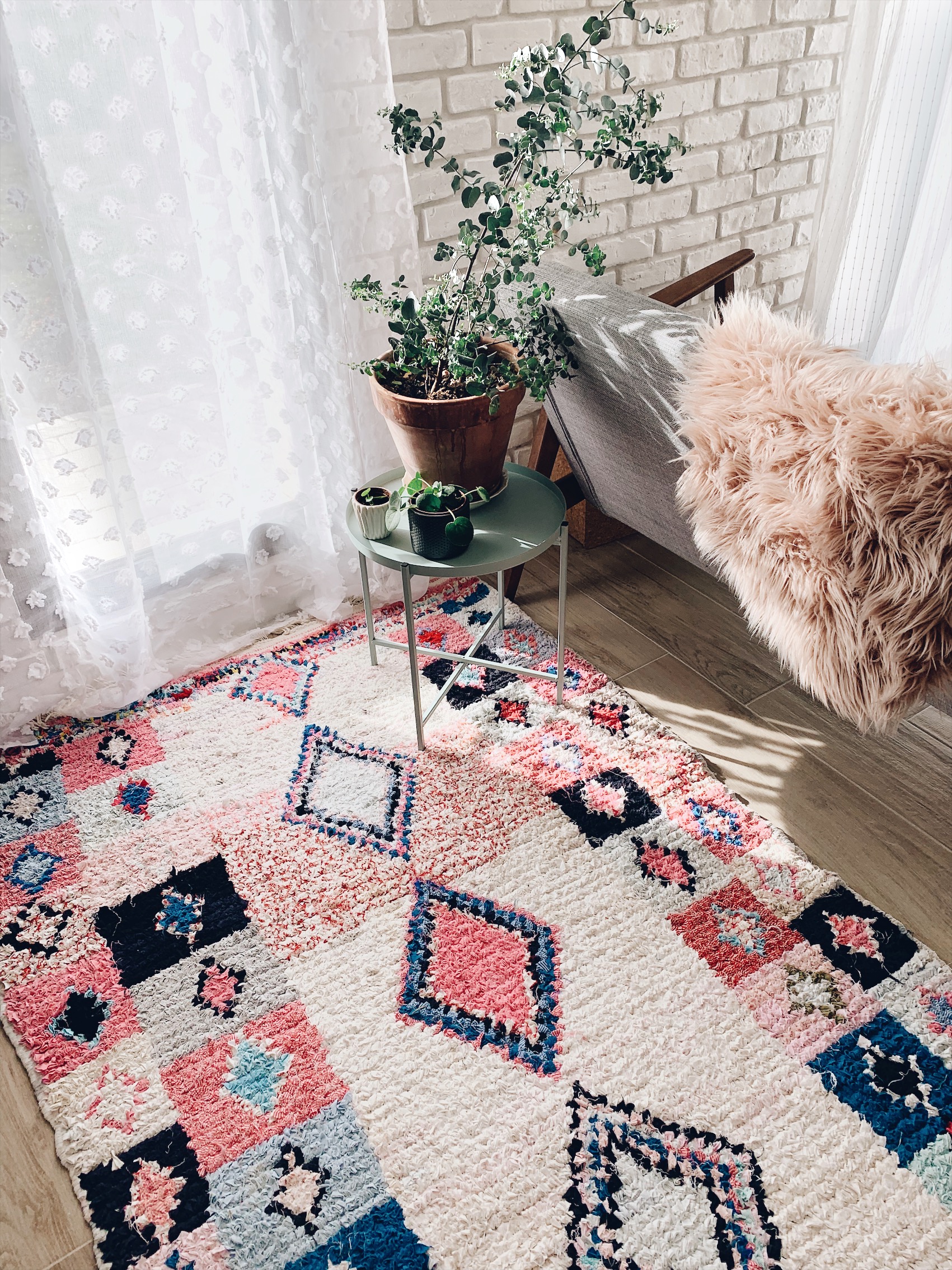 Tapis kilim rose mauve multicolore tapis, tapis kilim tapis fin