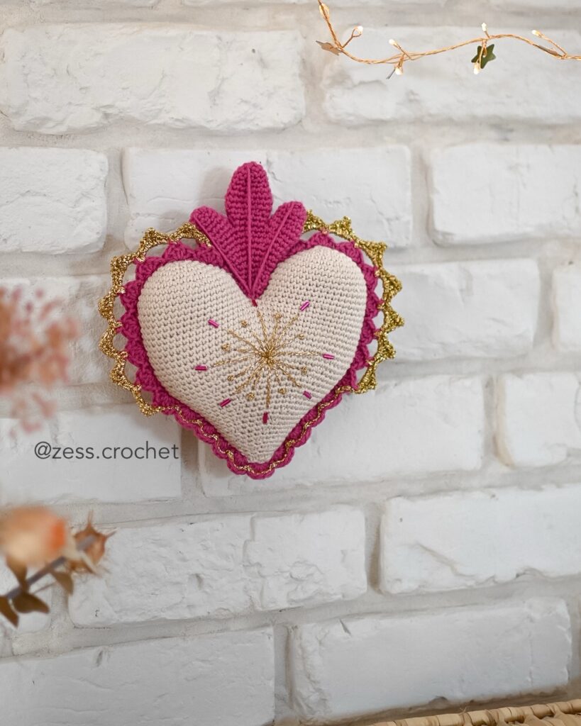 kit crochet coeur ex voto