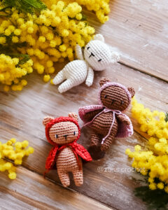 tuto mini ours crochet