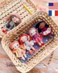 Ginette mini poupée de poche tutoriel crochet