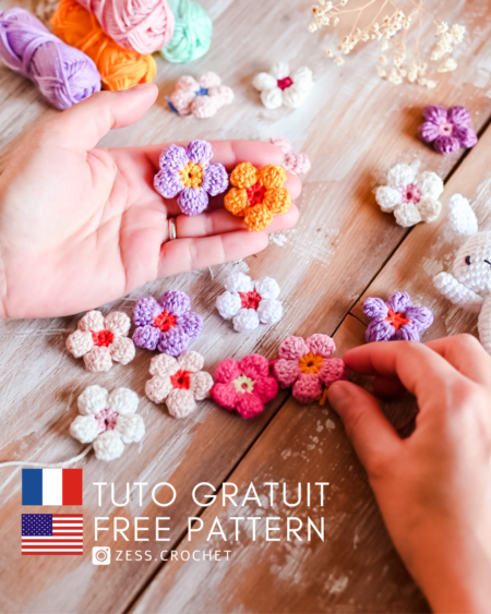 Tutoriel crochet gratuit fleurs