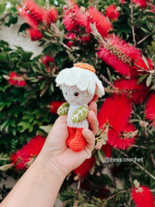 patron tutoriel de poupée crochet amigurumi Fleurs