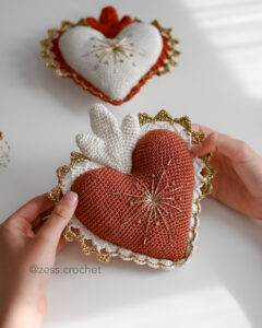 kit crochet coeur sacré ex voto