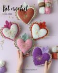 kit crochet coeur ex voto déco