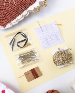 kit crochet coeur ex voto déco