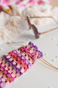 Tutoriel crochet étui pochette à lunettes patron pdf granny