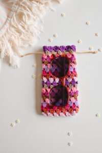 Tutoriel crochet étui pochette à lunettes patron pdf granny