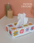 tutoriel crochet pdf housse granny boite mouchoirs