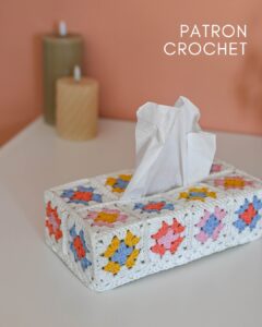 tutoriel crochet pdf housse granny boite mouchoirs