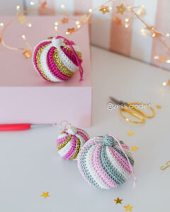 tutoriel crochet boules de noel patron pdf facile