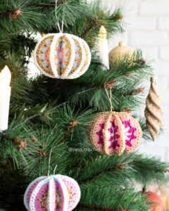 tuto boule noel crochet granny square