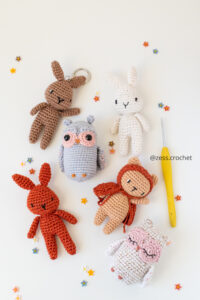 3 tutoriels mini amigurumi lapin ours chouette hibou