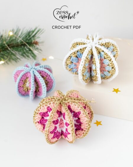 tuto crochet boule de noel granny