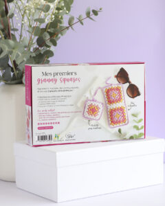 kit crochet débutant granny squares