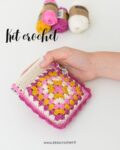 Kit crochet pochette granny square